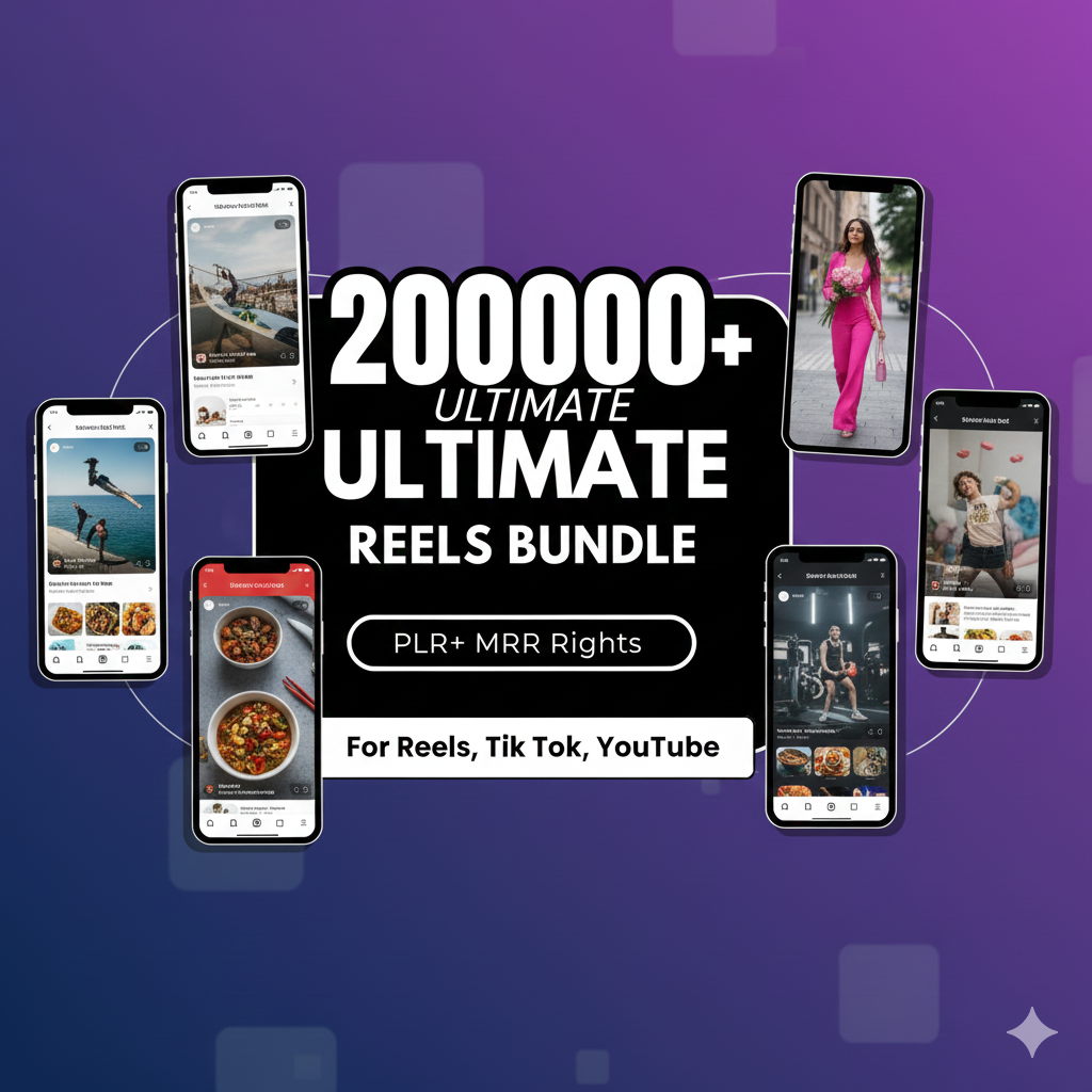 200,000+ Ultimate Reel Bundle (PLR + MRR)