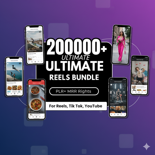 200,000+ Ultimate Reel Bundle (PLR + MRR)
